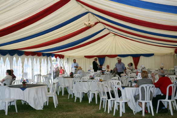 Marquee linings in a range of colours