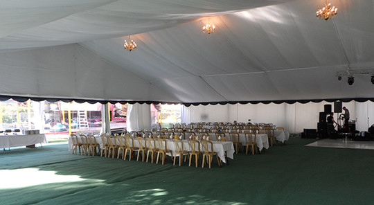 Marquee hire at Plumpton College
