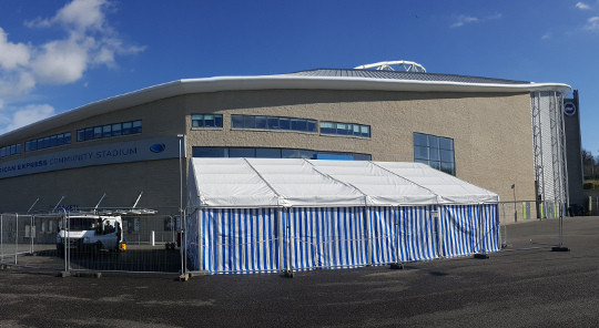 Marquee at the Amex Stadium for Clearstone