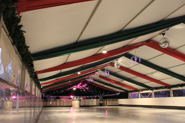 Windsor On Ice covered ice rink